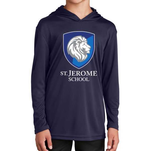 Sport-Tek ® Youth PosiCharge ® Competitor ™ Hooded Pullover - Printed Logo Thumbnail