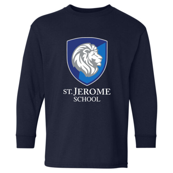 Gildan - Heavy Cotton™ Youth Long Sleeve T-Shirt - Printed Logo Thumbnail