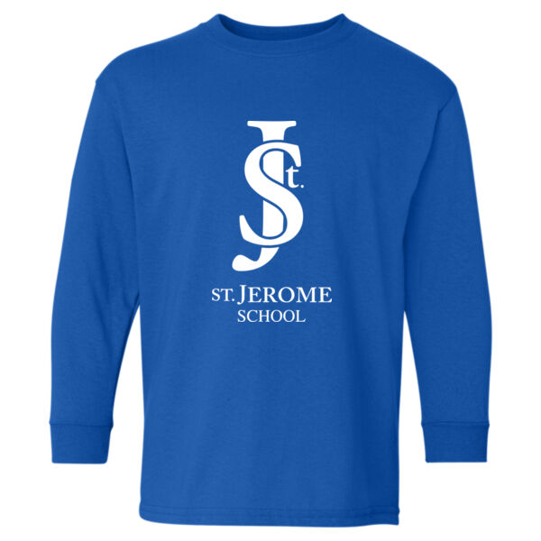 Gildan - Heavy Cotton™ Youth Long Sleeve T-Shirt - Printed Logo Thumbnail