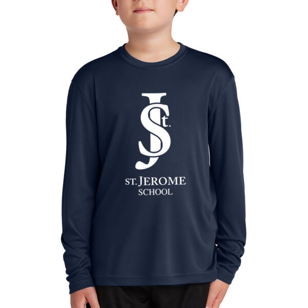 Sport-Tek® Youth Long Sleeve PosiCharge® Competitor™ Tee - Printed Logo Thumbnail
