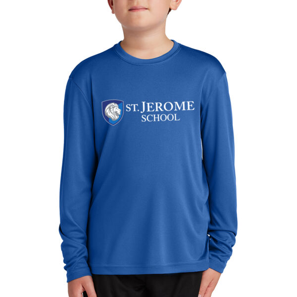 Sport-Tek® Youth Long Sleeve PosiCharge® Competitor™ Tee - Printed Logo Thumbnail