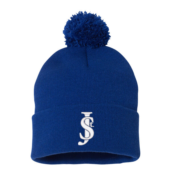 Sportsman - 12" Pom-Pom Cuffed Beanie - Embroidered Logo Thumbnail