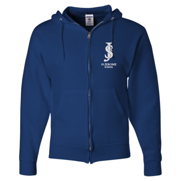 JERZEES - NuBlend® Full-Zip Hooded Sweatshirt - Embroidered Logo Thumbnail