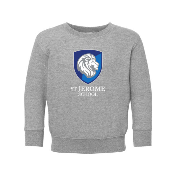 Rabbit Skins - Toddler Fleece Crewneck Sweatshirt - Printed Logo Thumbnail