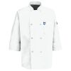 Button Chef Coat with Thermometer Pocket Thumbnail