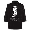 Ten Pearl Button Black Chef Coat Thumbnail