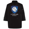 Ten Pearl Button Black Chef Coat Thumbnail
